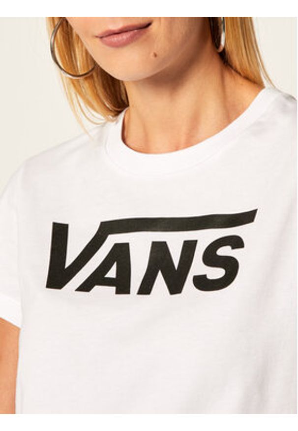 Vans T-Shirt Wm Flying V Crew Tee VN0A3UP4 Biały Regular Fit. Kolor: biały. Materiał: bawełna