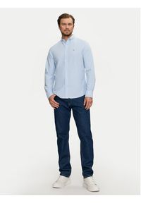 GANT - Gant Koszula 3000202 Błękitny Slim Fit. Kolor: niebieski. Materiał: bawełna #5