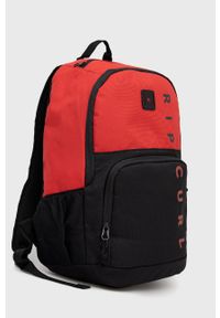 Rip Curl plecak męski kolor czerwony duży z nadrukiem. Kolor: czerwony. Wzór: nadruk