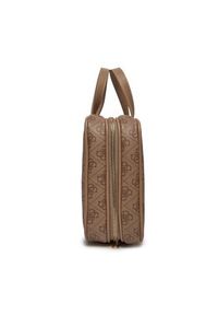 Guess Kosmetyczka Travel Case PW7428 P4113 Beżowy. Kolor: beżowy. Materiał: skóra