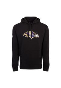 New Era - Bluza z kapturem Ravens NFL. Typ kołnierza: kaptur. Kolor: czarny, wielokolorowy, biały #1