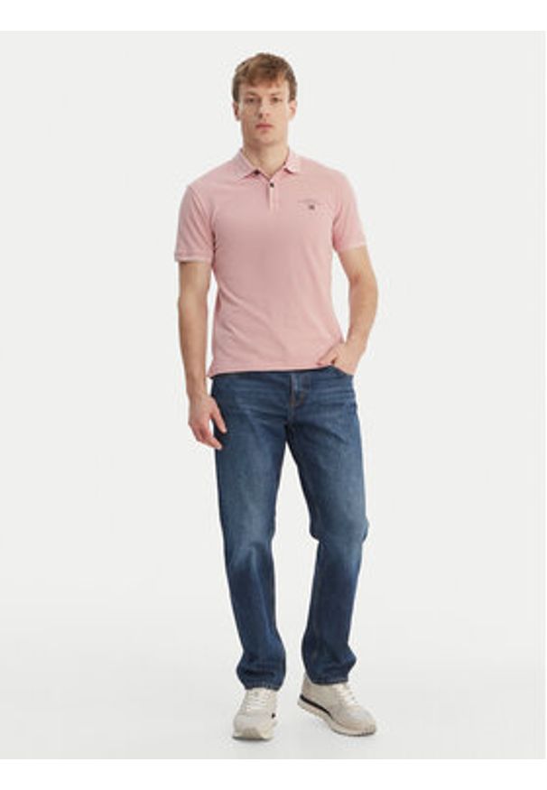Napapijri Polo Elbas NP0A4GDL Różowy Regular Fit. Typ kołnierza: polo. Kolor: różowy. Materiał: bawełna