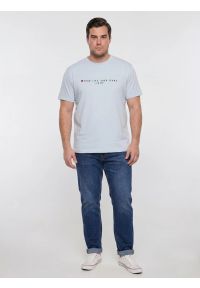Big-Star - Koszulka męska z nadrukiem niebieska Oliver 400. Okazja: na co dzień. Kolor: niebieski. Materiał: jeans, dzianina. Wzór: nadruk. Styl: casual, klasyczny #4