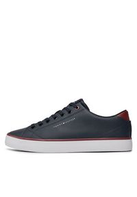TOMMY HILFIGER - Tommy Hilfiger Sneakersy Th Hi Vulc Core Low Leather FM0FM05041 Granatowy. Kolor: niebieski. Materiał: skóra #3