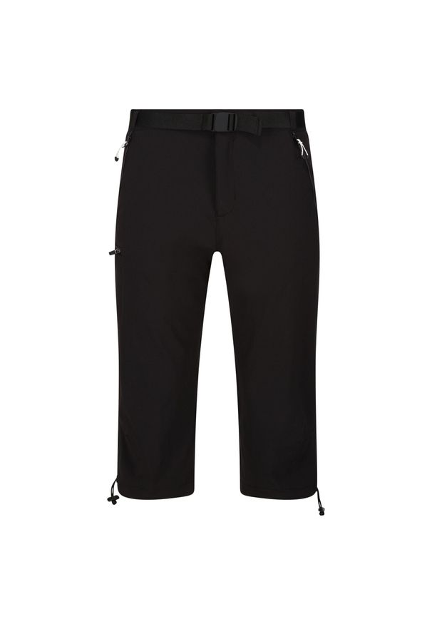 Regatta - Męskie Spodenki Xert Stretch III Stretch Active Capri Shorts. Kolor: czarny