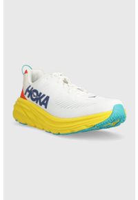 HOKA - Hoka buty RINCON 3 1119395 kolor biały 1119395-BOFT. Nosek buta: okrągły. Zapięcie: sznurówki. Kolor: biały. Wzór: geometria. Sport: bieganie #3