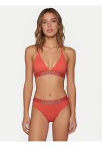 Calvin Klein Swimwear Dół od bikini LV00Q61221 Różowy. Kolor: różowy. Materiał: syntetyk #4