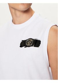 Plein Sport Tank top AADC MTK7158 SJY001N Biały Regular Fit. Kolor: biały. Materiał: bawełna. Styl: sportowy #3