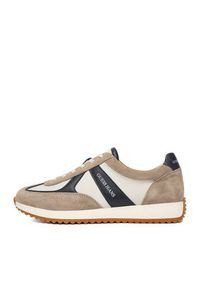 Guess Jeans Sneakersy EO-ORLANDO-01 126AM Beżowy. Kolor: beżowy. Materiał: materiał #6