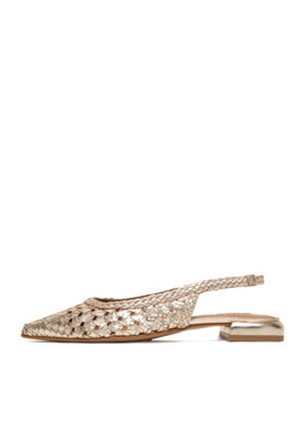 MEXX Baleriny EO-WI40-11268-01 Złoty. Kolor: złoty. Materiał: skóra