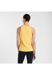 Koszulka damska New Balance WT51252CEE – żółta. Kolor: żółty. Materiał: tkanina, poliester, materiał #6