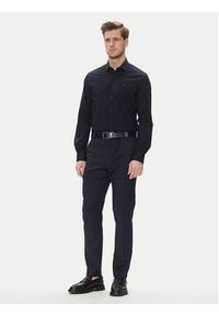 TOMMY HILFIGER - Tommy Hilfiger Koszula MW0MW39279 Granatowy Slim Fit. Kolor: niebieski. Materiał: bawełna