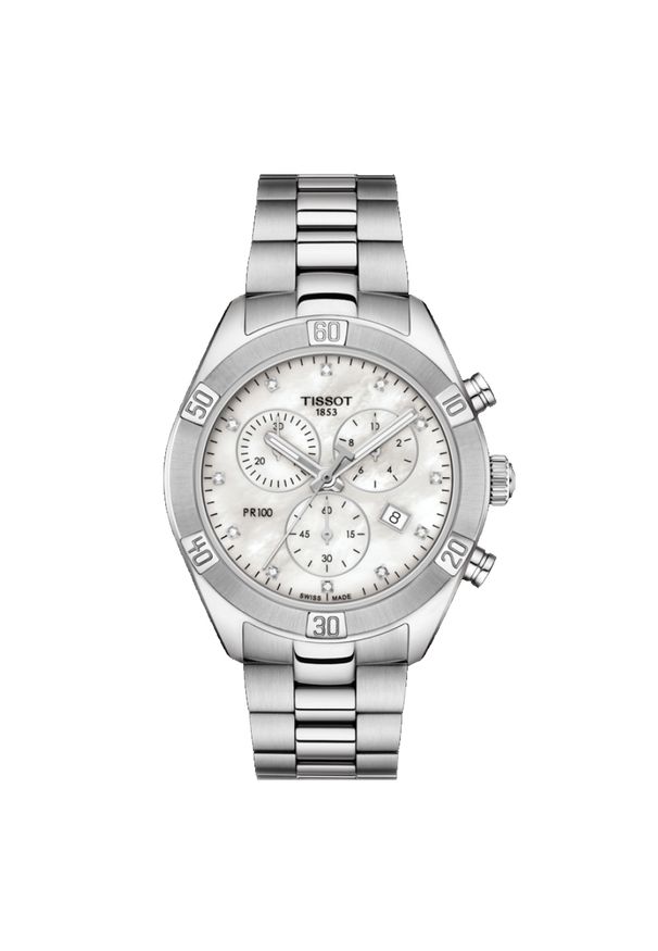 Zegarek Damski TISSOT PR 100 Sport Chic Chronograph T-SPORT T101.917.11.116.00. Styl: sportowy