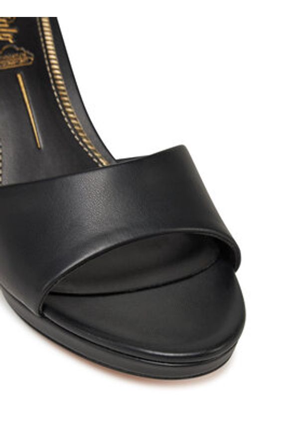 Buffalo Sandały Ronja 1291217 Czarny. Kolor: czarny. Materiał: skóra