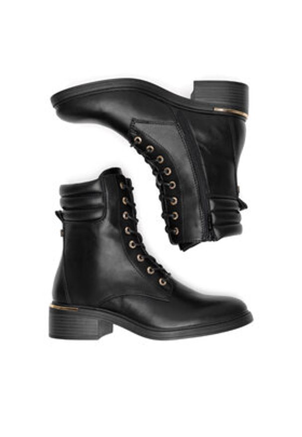 Jenny Fairy Botki WS5122-20 Czarny. Kolor: czarny. Materiał: materiał