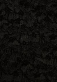 Renee - Czarna Sukienka o Asymetrycznym Kroju Ozdobiona Falbaną Owedia. Kolor: czarny. Materiał: poliester. Wzór: aplikacja. Typ sukienki: asymetryczne. Styl: elegancki #8