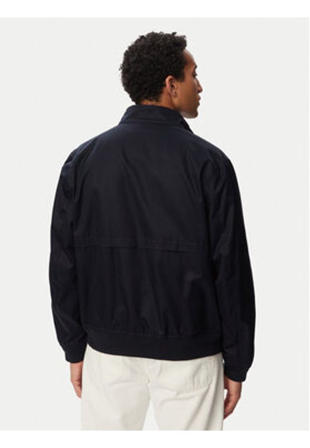TOMMY HILFIGER - Tommy Hilfiger Kurtka przejściowa Classic Harrington MW0MW43468 Granatowy Regular Fit. Kolor: niebieski. Materiał: bawełna
