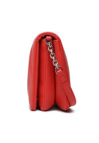 Calvin Klein Torebka Re-Lock Quilt Shoulder Bag K60K611021 Czerwony. Kolor: czerwony. Materiał: skórzane