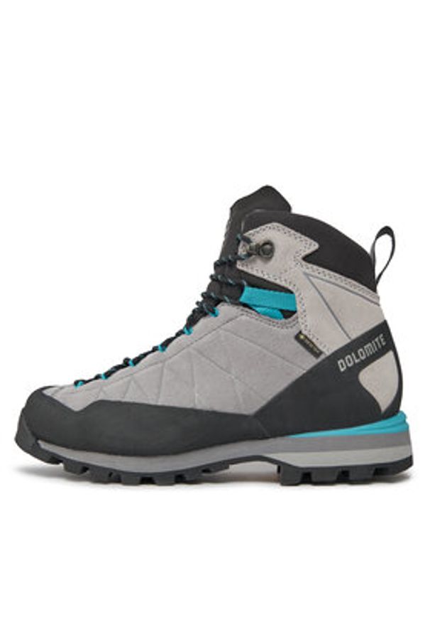 Dolomite Trekkingi Crodarossa W'S Hi Close Fit Gtx GORE-TEX 289242 Szary. Kolor: szary. Materiał: zamsz, skóra