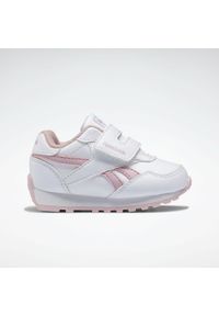 Buty do chodzenia niemowlęce Reebok Rewind. Zapięcie: rzepy. Kolor: biały, różowy, wielokolorowy. Materiał: guma, syntetyk, materiał. Szerokość cholewki: normalna. Sport: turystyka piesza
