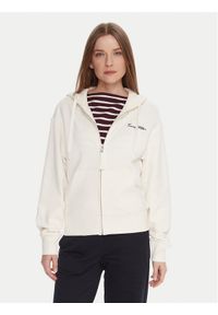 TOMMY HILFIGER - Tommy Hilfiger Bluza Script WW0WW45742 Écru Regular Fit. Materiał: bawełna