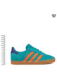 Adidas - adidas Sneakersy Gazelle JR5943 Turkusowy. Kolor: turkusowy. Materiał: skóra, zamsz. Model: Adidas Gazelle #6