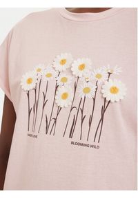 only - ONLY T-Shirt Jany 15372108 Różowy jasny Regular Fit. Kolor: różowy. Materiał: syntetyk #5