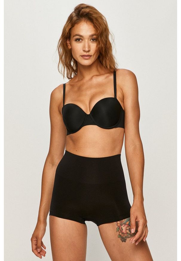 Spanx szorty modelujące Everyday Shaping. Kolor: czarny. Materiał: dzianina. Wzór: gładki