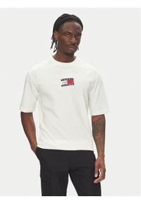 TOMMY HILFIGER - Tommy Hilfiger T-Shirt F1 Movie MW0MW41391 Biały Regular Fit. Kolor: biały. Materiał: bawełna