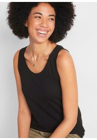 bonprix - Top z dżerseju z czystej bawełny organicznej. Kolor: czarny. Materiał: jersey, bawełna #2