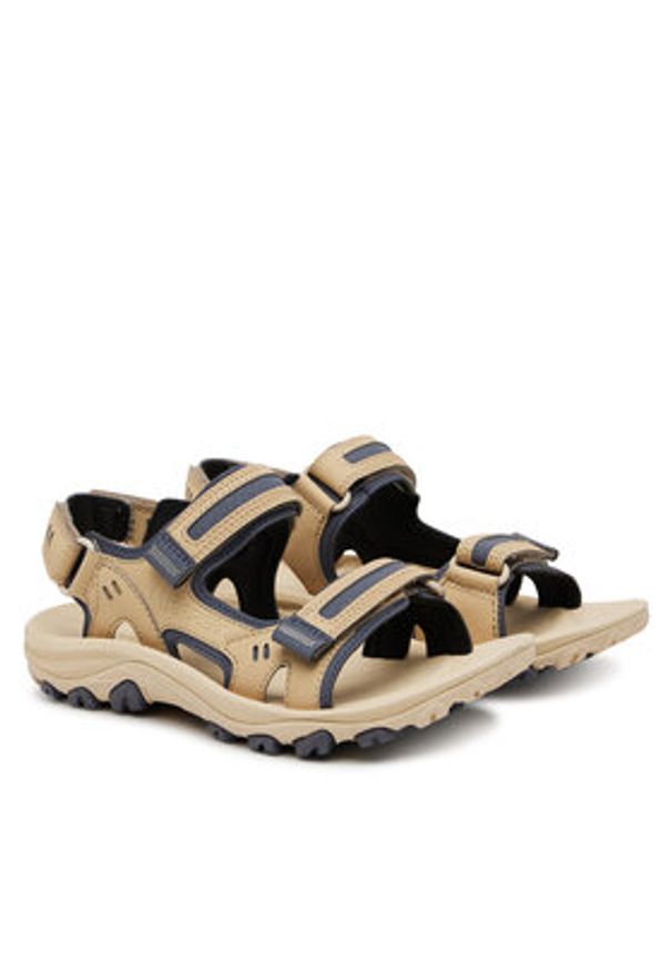 Merrell Sandały Huntington Sport Convert J038488 Beżowy. Kolor: beżowy. Materiał: skóra
