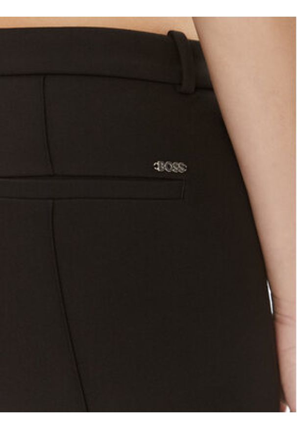 BOSS - Boss Spodnie materiałowe Tanaina3 50500867 Czarny Slim Fit. Kolor: czarny. Materiał: materiał, syntetyk