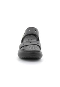 Klapki damskie na platformie Crocs CRUSH. Kolor: czarny. Obcas: na platformie
