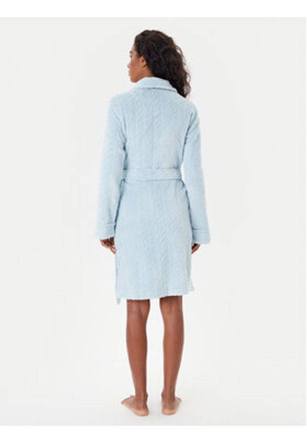 Lauren Ralph Lauren - LAUREN RALPH LAUREN Szlafrok ILN42455 Błękitny. Kolor: niebieski. Materiał: syntetyk
