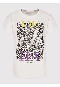 Deha T-Shirt Graphic B54420 Biały Regular Fit. Kolor: biały. Materiał: bawełna #4