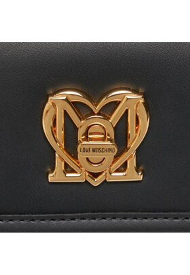 Love Moschino - LOVE MOSCHINO Torebka JC4131PP1ILM0000 Czarny. Kolor: czarny. Materiał: skórzane
