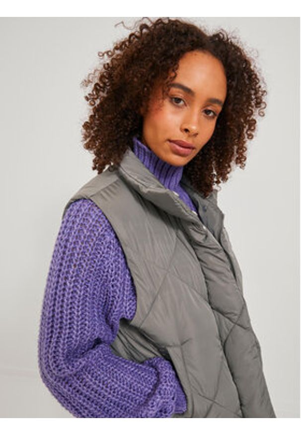 JJXX Bezrękawnik 12236460 Szary Regular Fit. Kolor: szary. Materiał: syntetyk. Długość rękawa: bez rękawów