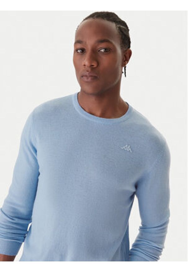 Robe di Kappa Sweter 670477X 333 Niebieski Regular Fit. Kolor: niebieski. Materiał: wełna