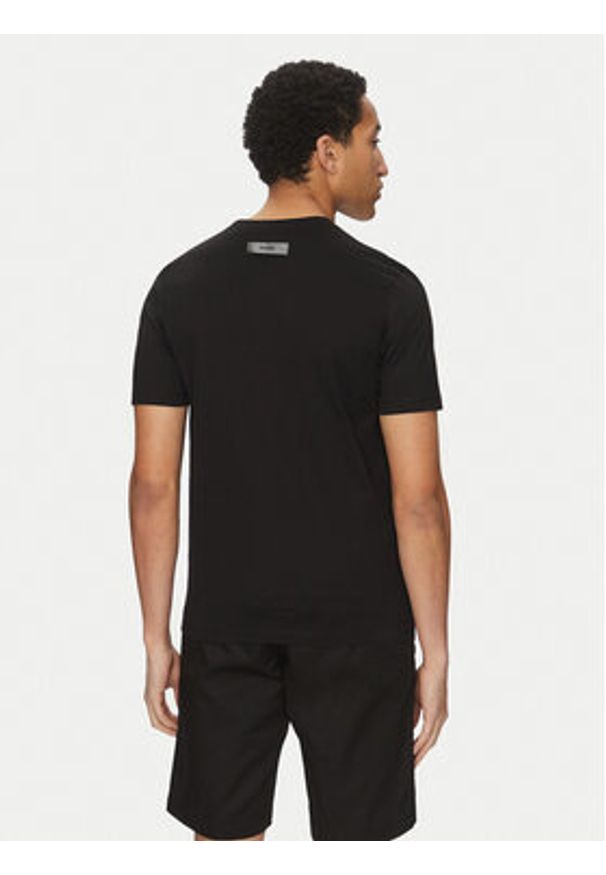 Hugo - HUGO T-Shirt Dimerstee 50542969 Czarny Slim Fit. Kolor: czarny. Materiał: bawełna