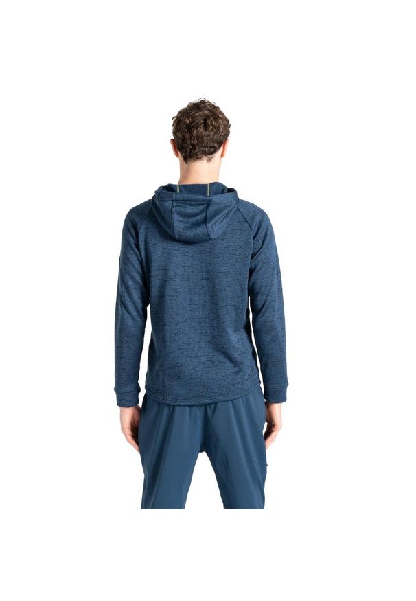 DARE 2B - Bluza Męska Polar Z Kapturem Shielding. Typ kołnierza: kaptur. Kolor: niebieski, szary, wielokolorowy. Materiał: polar. Sezon: zima. Styl: sportowy. Sport: turystyka piesza