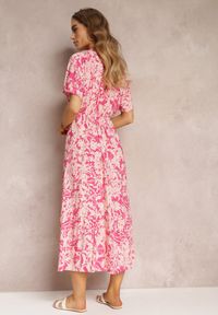 Renee - Różowa Sukienka Humina. Kolor: różowy. Materiał: tkanina. Sezon: lato