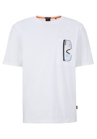 BOSS - Boss T-Shirt 50491748 Biały Relaxed Fit. Kolor: biały. Materiał: bawełna