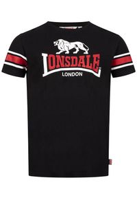 Koszulka Lonsdale Hempriggs. Kolor: czerwony, wielokolorowy, czarny. Materiał: bawełna, tkanina, jersey #2