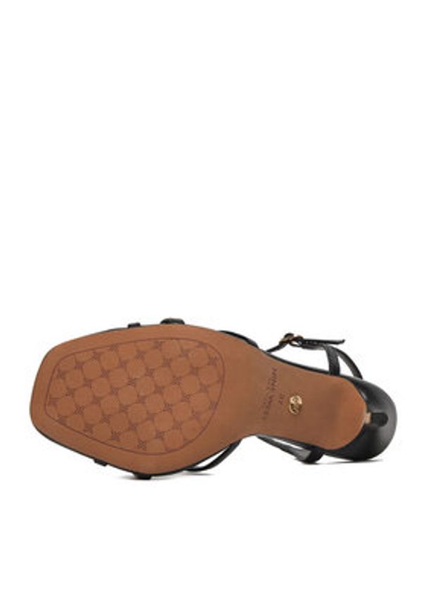 Nine West Sandały EO-SZ96690 Czarny. Kolor: czarny. Materiał: materiał