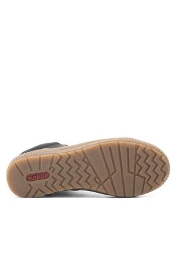 Rieker Trzewiki N0711-54 Zielony. Kolor: zielony. Materiał: syntetyk