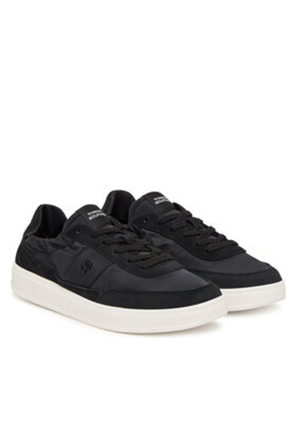 TOMMY HILFIGER - Tommy Hilfiger Sneakersy Th Heritage Nylon Sneaker FW0FW09405 Czarny. Kolor: czarny. Materiał: zamsz, skóra