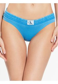 Calvin Klein Swimwear Dół od bikini KW0KW01990 Niebieski. Kolor: niebieski. Materiał: syntetyk #1