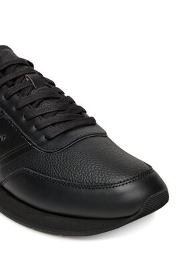 Calvin Klein Sneakersy Low Prof Runn Laceup Tape HM0HM01897 Czarny. Kolor: czarny. Materiał: skóra