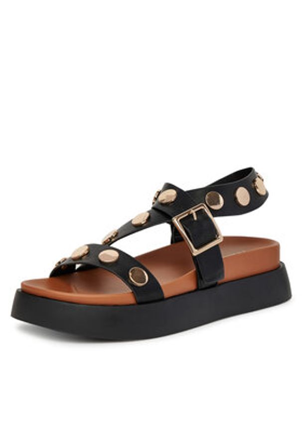 DeeZee Sandały WS2P229-10 Czarny. Kolor: czarny. Materiał: materiał, syntetyk