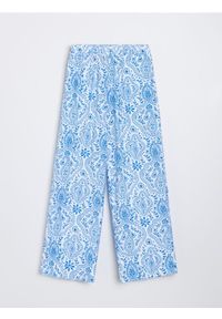 Sinsay - Spodnie z wiskozy o klasycznym wzorze paisley - wielobarwny. Materiał: wiskoza. Wzór: paisley. Styl: klasyczny